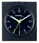 Zegary - Technoline Geneva Q czarny Budzik kwarcowy - miniaturka - grafika 1