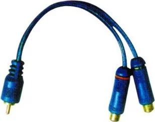 Kabel 1 X Rca Wtyk - 2 Gniazda Rca 0.2M - Kable komputerowe i do monitorów - miniaturka - grafika 2