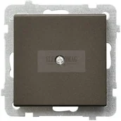 Klawisze i ramki - Ospel SONATA CZEKOLADOWY METALIC ZAŚLEPKA Z-1R/M/40 - miniaturka - grafika 1