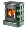 Wkłady kominkowe - Haas+Sohn piec kaflowy MANTA gzyms zielony - miniaturka - grafika 1