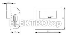 Skoff TANGO mini SHORT LED biały CZARNY IP 66  MS-TMI-D-W-1-PL-00-01 - Lampy ścienne - miniaturka - grafika 2
