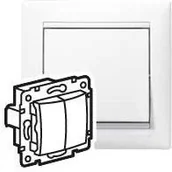 Wyłączniki światła i elektryczne - Legrand Valena - Łącznik świecznikowy biały 10 A 774405 - miniaturka - grafika 1