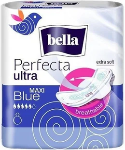 Bella Podpaski Perfecta Ultra MAXI Blue 8szt. - Podpaski Bella Podpaski Perfecta Ultra MAXI Blue 8szt. - Podpaski - miniaturka - grafika 2