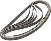 Materiały ścierne - Ferm Papier ścierny pas zestaw wielkość ziarna 40 80 120 DxS) 455 mm x 10 mm EFA1003 1 zest - miniaturka - grafika 1