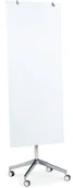 Tablice i flipcharty - AJ Biała mobilna tablica szklana 380373 - miniaturka - grafika 1
