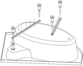 Nogi i stelaże do wanien - Sanplast Stelaż STW-005 194-STW-005 - miniaturka - grafika 1