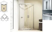 Kabiny prysznicowe - Huppe Design Elegance 80x80 1,79769313486232E+308 - miniaturka - grafika 1