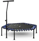 Trampoliny - Neo-sport Trampolina fitness sześciokątna z uchwytem 1101 - miniaturka - grafika 1