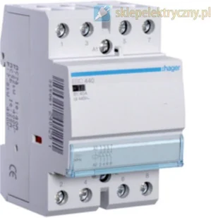 Hager Polo Stycznik modułowy ESC440 230V 40A 4Z - Sterowniki i przekaźniki - miniaturka - grafika 2