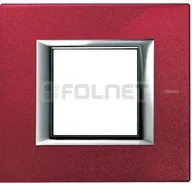 Klawisze i ramki - Bticino Ramka prostokątna lakierowana 2 moduły - Btcino Axolute HA4802BG - miniaturka - grafika 1