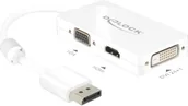 Złącza, przejściówki, adaptery - Delock Przejściówka adapter DisplayPort VGA HDMI DVI 62655 [1x Złącze DisplayPort 1x Złącze VGA HDMI DVI 25-pin] - miniaturka - grafika 1
