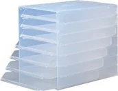 Pojemniki biurowe - Durable Pojemnik z 7 szufladami A4 IDEALBOX przeźroczysty - miniaturka - grafika 1