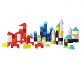 Klocki - Janod Klocki drewniane Kubix 100 sztuk 1867 - miniaturka - grafika 1