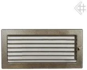 Akcesoria kominkowe - Kratki.pl Kratka kominkowa malowana czarno-złota 17x37 z żaluzją 6674-898A9_2013 - miniaturka - grafika 1