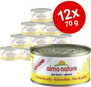Almo Nature Classic Legend, 6 x 70 g - Kurczak z wątróbką - Mokra karma dla kotów - miniaturka - grafika 2