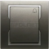 Wyłączniki światła i elektryczne - Elektro-Plast Łącznik zwierny dzwonek z ramką - , Quattro 1114-06 - miniaturka - grafika 1