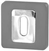 Szyldy i rozety - VDS ROZETA KWADRATOWA KLUCZ R62 ANTRACYT/CHROM 39-0153 - miniaturka - grafika 1