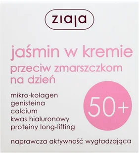 Ziaja jaśmin Krem przeciwzmarszczkowy na dzień 50+ 50ml - Kremy do twarzy - miniaturka - grafika 5