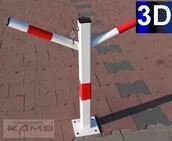 Wyposażenie miejsc publicznych - PL. BLOKADA PARKINGOWA NA KLUCZ GÓRNY Y ML - miniaturka - grafika 1