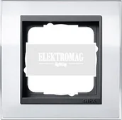 Klawisze i ramki - Gira EVENT CLEAR BIAŁY/ANTRACYT Ramka X1 [0211728] - miniaturka - grafika 1