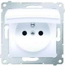 LEDart pojedyncze hermetyczne IP44 białe DGZ1BZ.01/11 Kontakt Simon54 - Gniazdka elektryczne - miniaturka - grafika 2