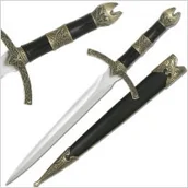 Repliki - broń - USA ŚREDNIOWIECZNY SZTYLET Z POCHWĄ - miniaturka - grafika 1