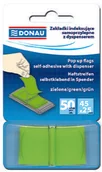 Etykiety samoprzylepne i bloki etykiet - Donau Zakładki indeksujące , PP, 25x45mm, 1x50 zielone 7558001PL-02 - miniaturka - grafika 1