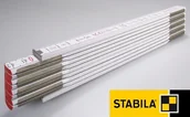 Sprzęt geodezyjny - Stabila Miara składana drewniana 2m, okuta, zakryte nity, typ 1607 cm (01134) - miniaturka - grafika 1