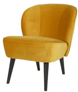 Woood Fotel SARA z aksamitu ochra - 375690-132 375690-132 - Fotele Woood Fotel SARA z aksamitu ochra - 375690-132 375690-132 - Fotele - miniaturka - grafika 2