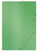 Teczki i skoroszyty - OFFICE PRODUCTS TECZKA Z GUMKĄ A4 PRESZPAN 390g ZIELONA O-PR - miniaturka - grafika 1