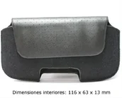 Etui i futerały do telefonów - Ksix Snooker uniwersalne etui do telefonu komórkowego, rozmiar L, czarna - miniaturka - grafika 1