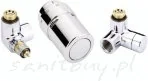 Danfoss Zestaw lewy dwa zawory + Głowica termostatyczna chrom X-tra Collection 013G4004 - Głowice termostatyczne - miniaturka - grafika 2