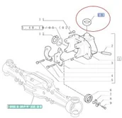 Części i akcesoria do maszyn rolniczych - NEW HOLLAND / CASE PRZEGUB WSPORNIKA PRZEDNIEJ OSI NEW HOLLAND 5179996 - miniaturka - grafika 1