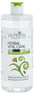ELFA PHARM Vis Plantis Herbal Vital Care Płyn Micelarny 3w1 aloes + pantenol 500ml 815006 - Płyny micelarne - miniaturka - grafika 3