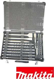 MAKITA D-19180 17 elementów - Zestaw dłut i wierteł skrzynka aluminium - Wiertła - miniaturka - grafika 2