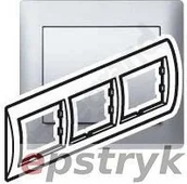 Klawisze i ramki - Legrand SISTENA LIFE Ramka METALIC potrójna pozioma 771303 - miniaturka - grafika 1