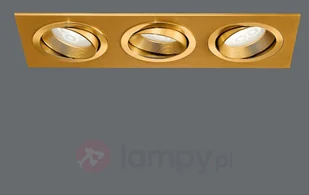 3-punktowa Oprawa wpuszczana MINAR z LED, mosiądz - Oprawy, klosze i abażury - miniaturka - grafika 2