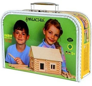 Walachia 8594036430358 walizka Vario klocki drewniane zestaw, 72 części - Modele do sklejania - miniaturka - grafika 2