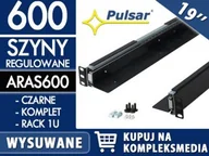Akcesoria do szaf serwerowych - PULSAR Wysuwana szyna do szafy RACK 19 ARAS600 czarna / W PAKIETACH KUPISZ TANIEJ! ARAS600 - miniaturka - grafika 1