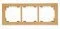 Klawisze i ramki - Karlik Ramka uniwersalna potrójna złoty metalik 8DR-3 - miniaturka - grafika 1