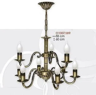Lemir Prima Żyrandol 9 - punktowy - Patyna O1007/W9 426 / O1007/W9 - Lampy sufitowe - miniaturka - grafika 3