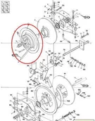 Części i akcesoria do maszyn rolniczych - CNH KOŁO PRZEKŁADNI BEZSTOPNIOWEJ MŁOCARNI NEW HOLLAND 84026666 - 84278620 - 849 - miniaturka - grafika 1