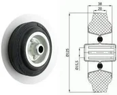 Kółka i bloczki - Zabi Koło metalowo-gumowe fi 125 - miniaturka - grafika 1
