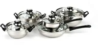 Zestawy garnków i patelni - Apetit Zestaw garnków nierdzewnych 10 elem. 106647 - miniaturka - grafika 1