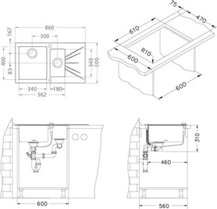 Alveus KARAT 20 Czarny 1102772 - Zlewozmywaki - miniaturka - grafika 2