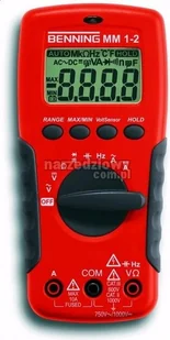 Benning MULTIMETR MM 1-2 UNIWERSALNY MIERNIK CYFROWY 044082 - Multimetry - miniaturka - grafika 2