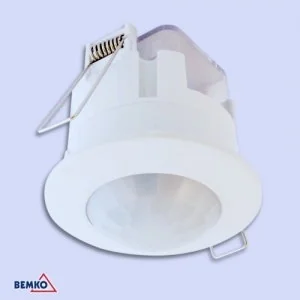 Bemko czujnik ruchu sensor IR wpuszczany 360 SES04WH ZC095 ZC095 - Czujniki czadu, dymu, gazu - miniaturka - grafika 2