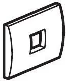 Akcesoria do oświetlenia - Legrand Sistena Life plakietka 1xRJ 777095 - miniaturka - grafika 1