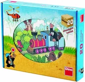 Klocki - Dino Drewnine Krecik i ciuchcia - miniaturka - grafika 1