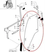 Części i akcesoria do maszyn rolniczych - CNH SZYBA LEWA DRZWI 82036001 - miniaturka - grafika 1